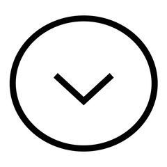 arrow down circle illustration of icons for the user interface