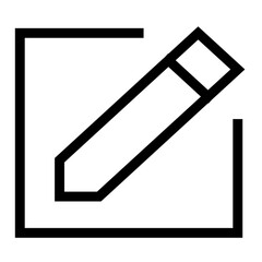 edit note illustration of icons for the user interface