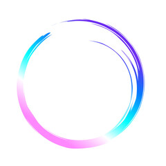 Holographic colored circles, over a transparent background