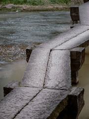 water flowing into the water