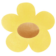 Spring, flower, butterfly and dragonfly illustration. Watercolor flowers