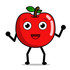 cute red apple