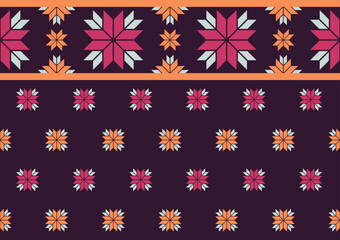 Fototapeta na wymiar abstract ethnic seamless pattern geometric shape background templates for wallpaper, clothing, carpet, wrapping, fabric, textile
