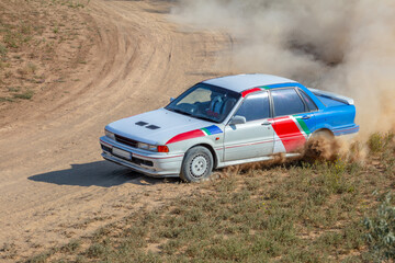 Rally Car in a Turn and a Cloud of Dust 14