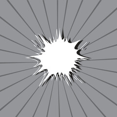 Obraz premium Comic background template for vintage style poster with speech bubble, vintage advertising concept