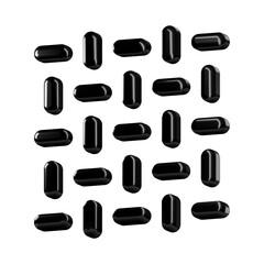 This is a beautifully designed 3D abstract icon with a beautiful metallic texture.