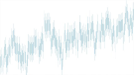 Obraz premium Abstract growing financial graph chart background