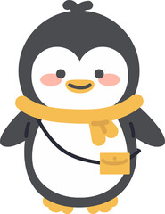 cute adorable penguin cartoon vector
