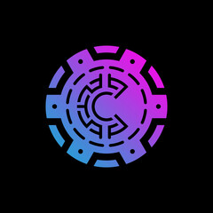 crypto logo vector simple, clean, modern, premium.