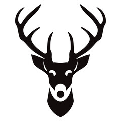 Fototapeta na wymiar Deer head design logo vector illustration isolated