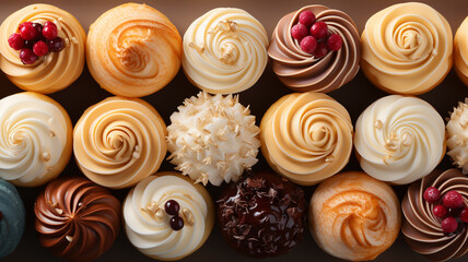 Donut Delight: An Irresistible Assortment of Glazed Delights, the Beloved Dessert Treat, photo for pastry shop and cafe menu