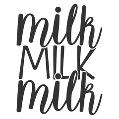 Milk Milk Milk - Cute Baby Illustration
