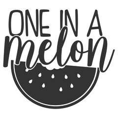 One In A Melon - Cute Baby Illustration