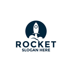 rocket logo vector design icon template