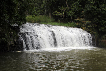 Fototapeta premium Close up of Malanda Falls waterfall in Far North Queensland, Australia