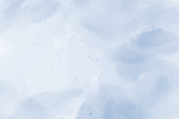 abstract hand painted watercolor blue and clouds for background