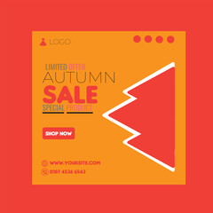 Product sale promotion social post banner