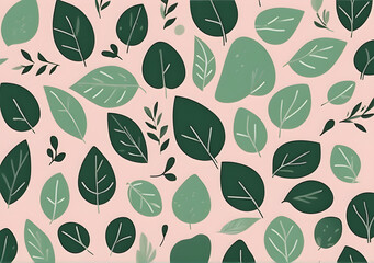 seamless leaves and nature background and wallpaper with leaves