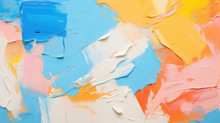 oil brushstroke multicolored art painting texture background. Generative AI