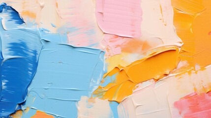 oil brushstroke multicolored art painting texture background. Generative AI