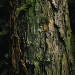 old tree bark texture illustration. Generative AI