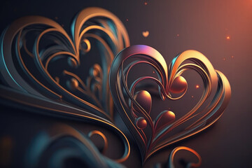 Romantic Heart Shape Design