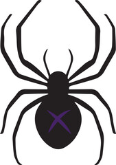 spider on a white background, happy halloween. vector illustration