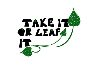 funny quote about plants. Leaves with white spots 