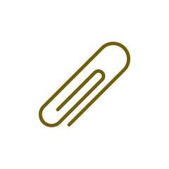 Obraz premium paper clip icon vector design templates