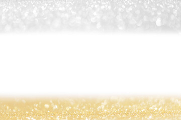 Golden and silver lights background