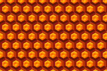 Seamless Vector 3D Pattern. Ideal for cloth, tiles, background design, webpage. Vector illustration EPS 10 File.