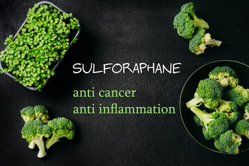 Broccoli cabbage and sprouts rich in sulforaphane - a phytochemical with anti cancer and anti inflammation action