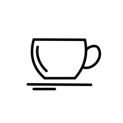 cup of coffe icon vector 