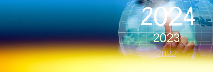 New Year 2024 business plan, strategies, goal, development and success.