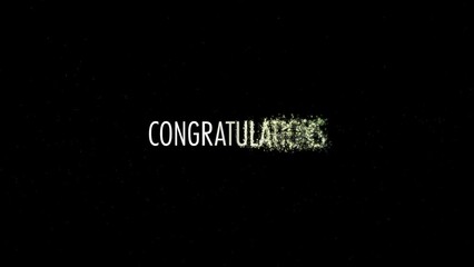 表彰式、式典、コンテストのテキストアニメーション動画５２