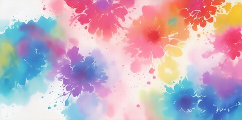 Fototapeta na wymiar Abstract color flowers background. AI generated illustration