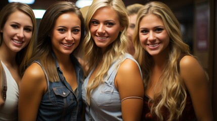 Obraz premium Sorority girls dressed as cowgirls