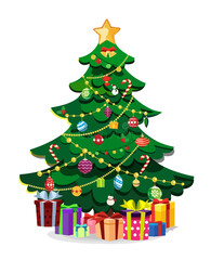 Christmas Tree Illustration 