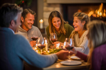 Family and Friends dining table, or Christmas tree can capture the essence of togetherness during the holiday season.