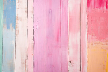 Pink pastel wooden background