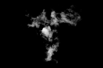 Biała chmura, dym