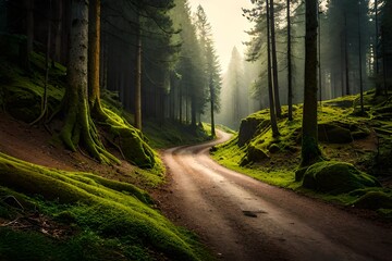 Obraz premium morning in the forest