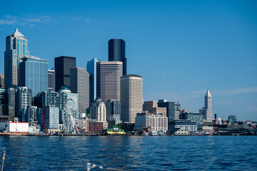 Fototapeta na wymiar Seattle Skyline from the Water 7