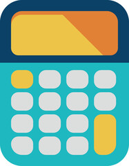 Calculator icon. Math tool. School kid supply