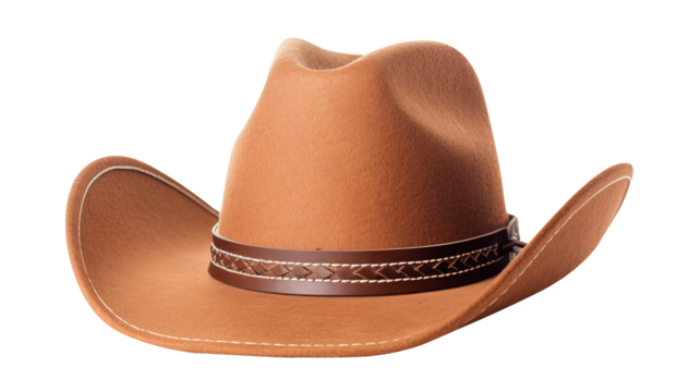 Cowboy hat isolated on transparent background