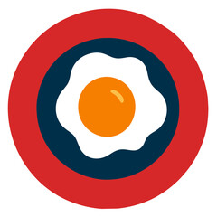 Fried eggs in plate