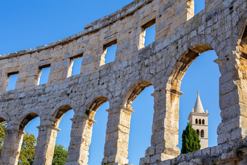 Roman Amphitheatre Pula Arena - Pula, Istria, Croatia - 642923164