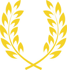 Wheat ears wreath emblem. Quality beer logo