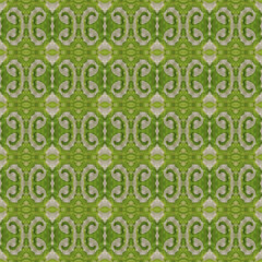 Shibori pattern. Ikat textile. Tie dye print. Green seamless stencil. Moroccan tile. Folk geometric...