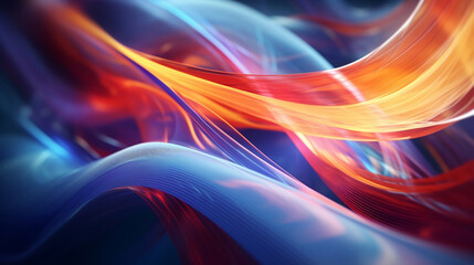 Abstract background with colorful waves